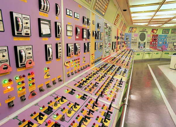 Salle de contrôle de l’ancienne centrale nucléaire de Caorso 
