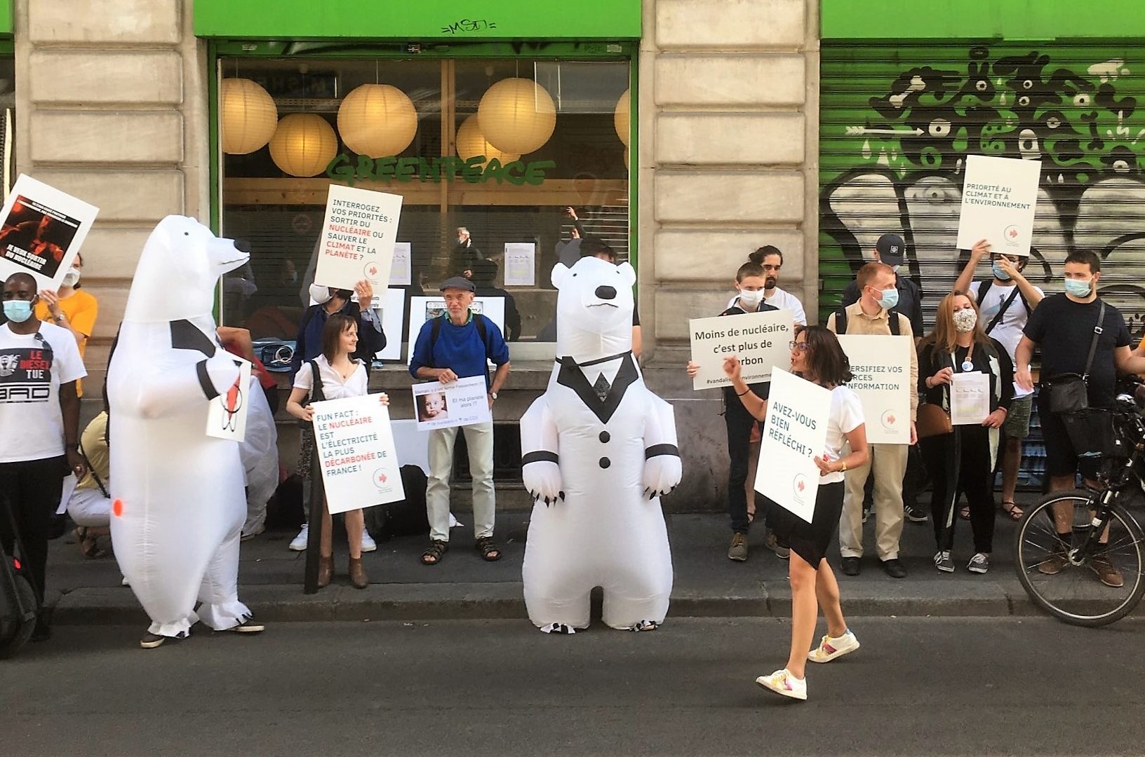 Manifestation au alentour de Fessenheim 